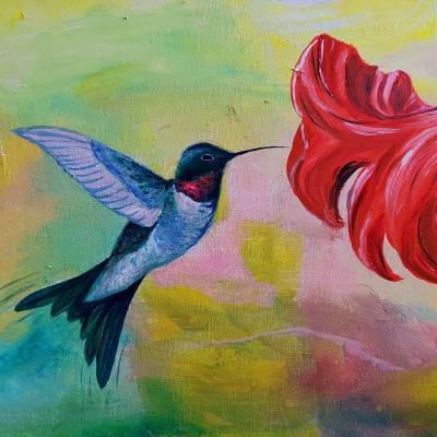 Obraz olejny - Koliber